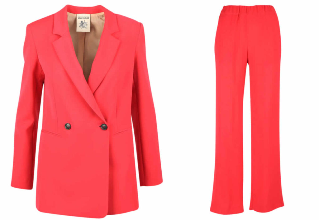 Semicouture, tailleur rosso