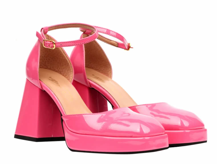 scarpe con plateau autunno 2022 rosa