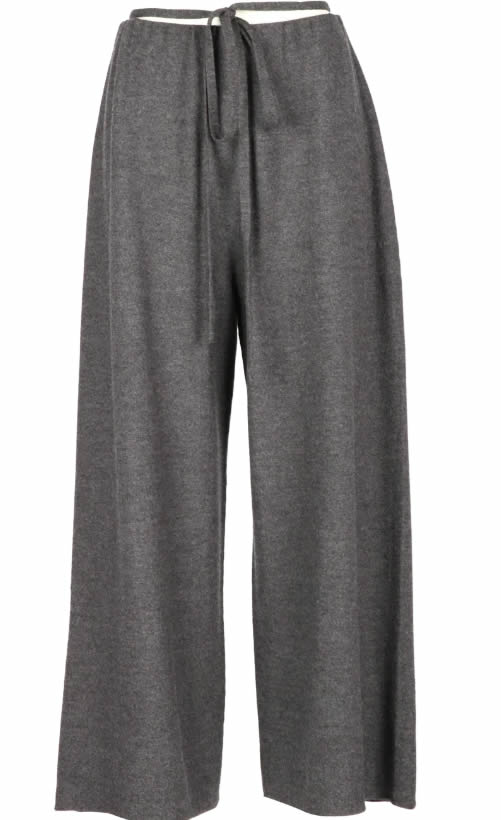 pantaloni larghi 2022 semicouture grigio laccio
