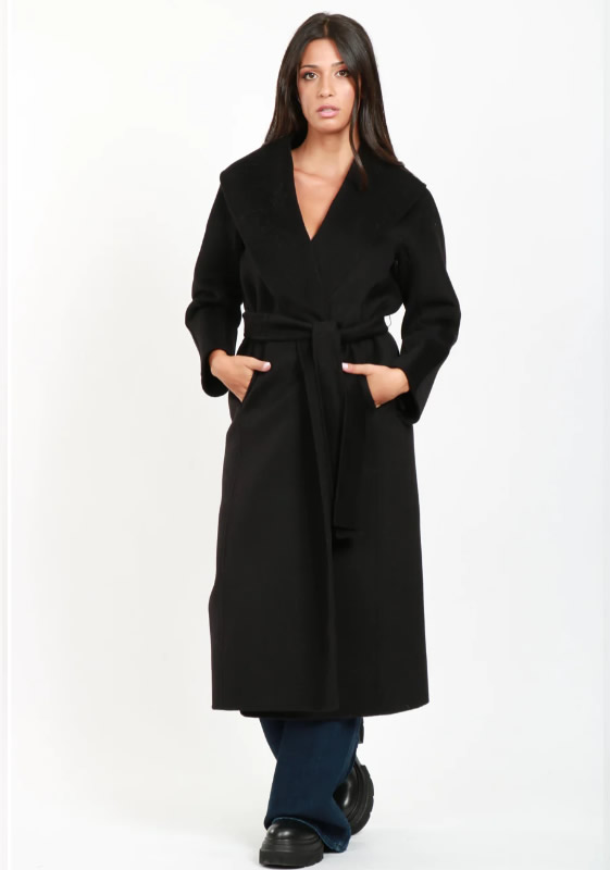 cappotti inverno 2024 11 S’ Max Mara, cappotto midi nero