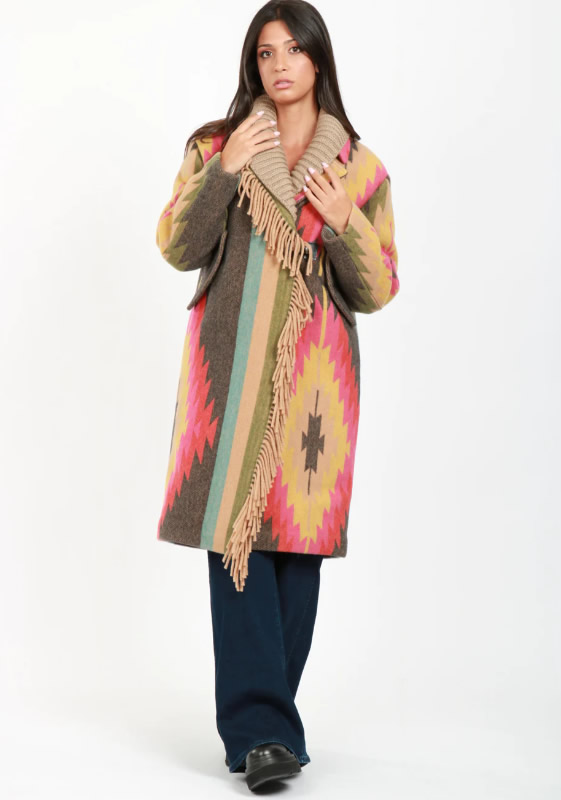 cappotti inverno 2024 6 Bazar Deluxe, cappotto con frange